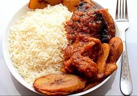 Plain White Rice, Beans & Plantain (Large)