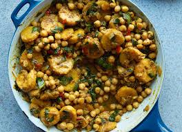 Chick Pea Curry Rice & Plantain