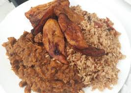Jollof Rice, Beans & Plantain (Large)