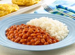 Plain White Rice & Beans (Large)
